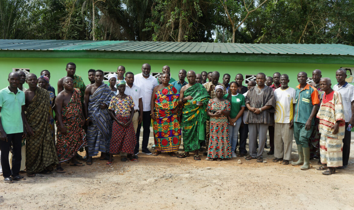 GREL builds 10-seat KVIP for the people of Komanfokrom in the Ahanta West municipality of Western Region.